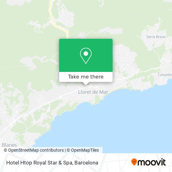 Hotel Htop Royal Star & Spa map