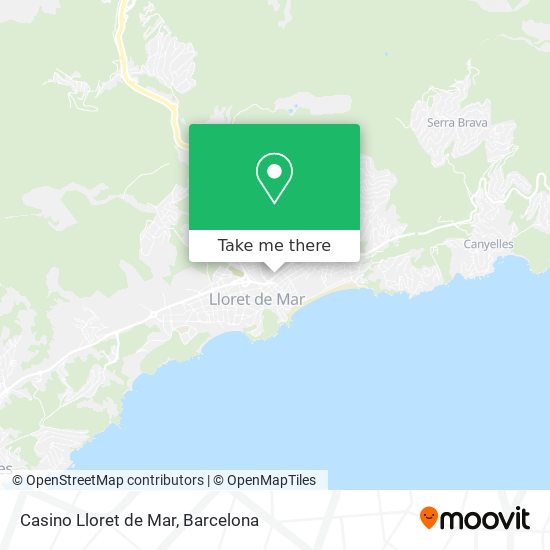 Casino Lloret de Mar map
