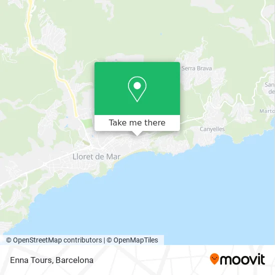 Enna Tours map