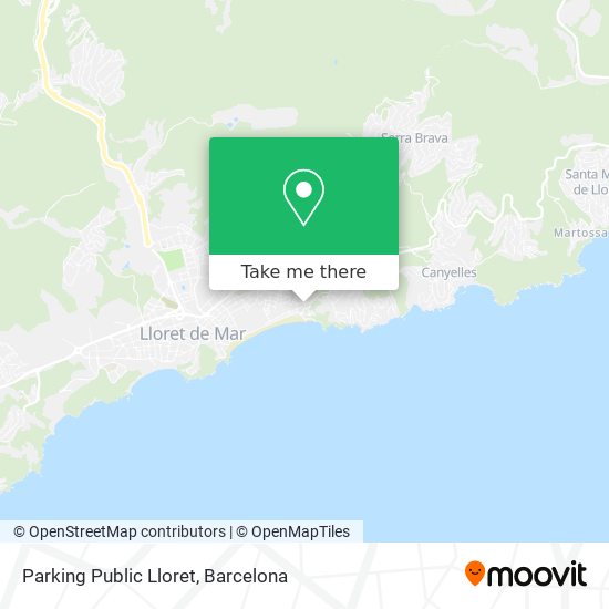 Parking Public Lloret map