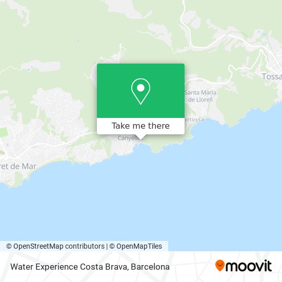 Water Experience Costa Brava map