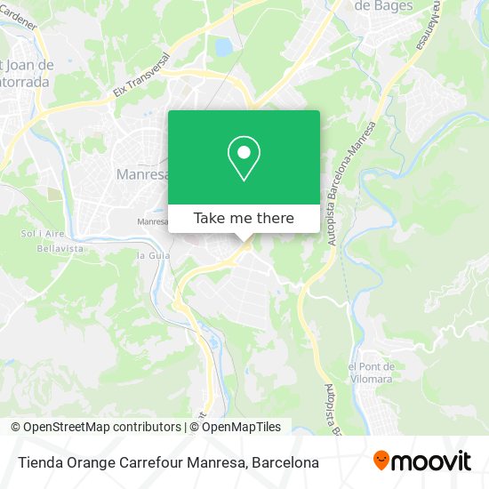 Tienda Orange Carrefour Manresa map