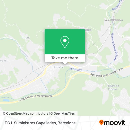 F.C.L Suministres Capellades map