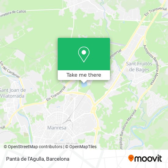 Pantà de l'Agulla map