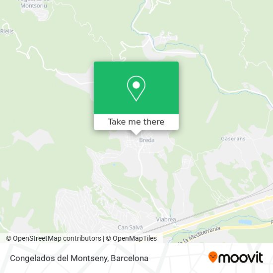 Congelados del Montseny map