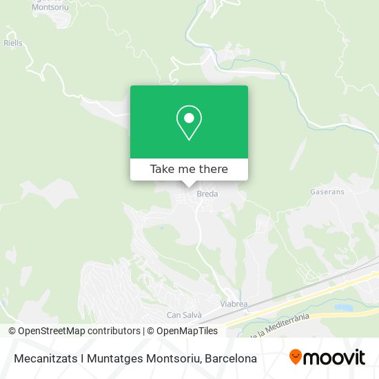 Mecanitzats I Muntatges Montsoriu map