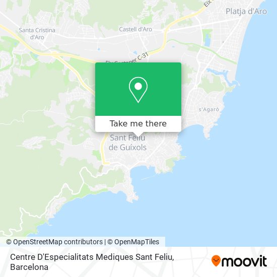 How to get to Centre D'Especialitats Mediques Sant Feliu in Sant Feliu De  Guíxols by Bus?