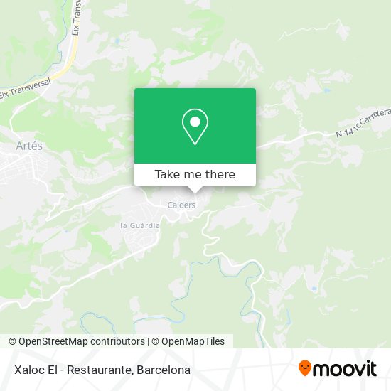 mapa Xaloc El - Restaurante