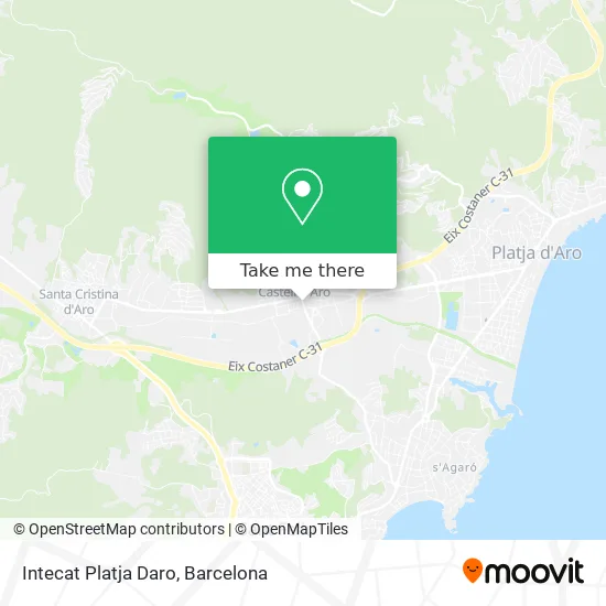 Intecat Platja Daro map