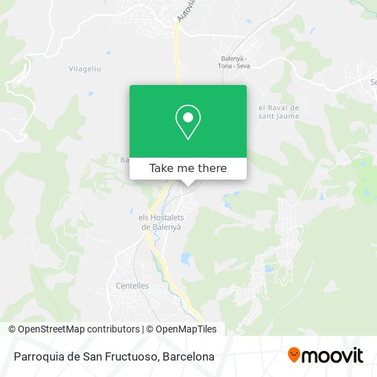 Parroquia de San Fructuoso map