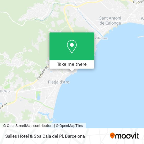 Salles Hotel & Spa Cala del Pi map
