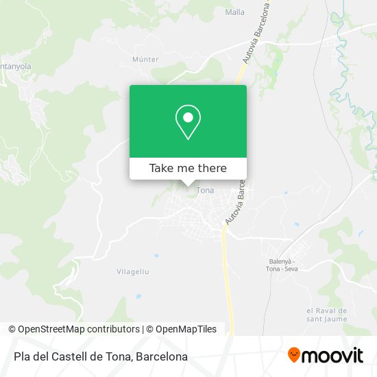 Pla del Castell de Tona map