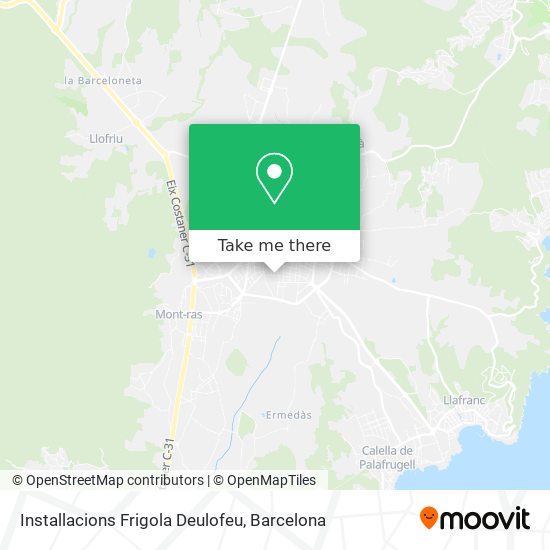 Installacions Frigola Deulofeu map