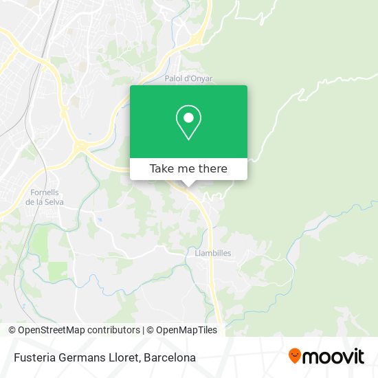 Fusteria Germans Lloret map