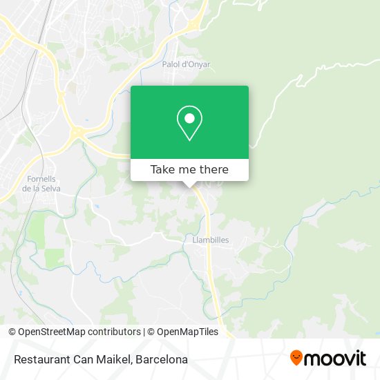 Restaurant Can Maikel map