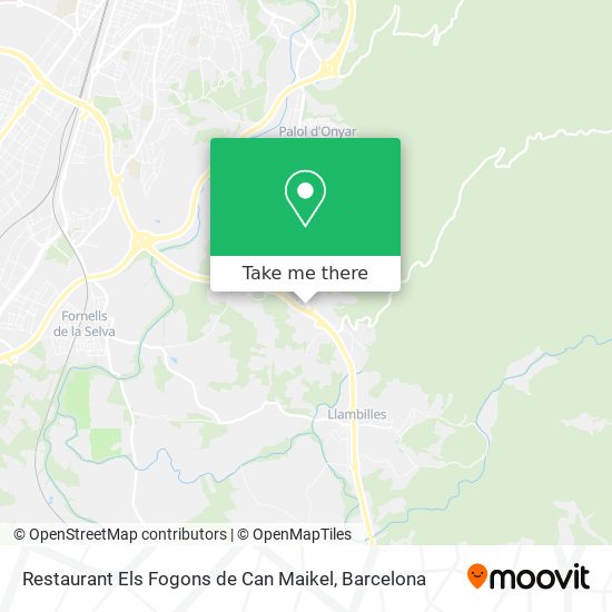 Restaurant Els Fogons de Can Maikel map