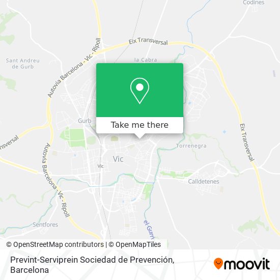 Prevint-Serviprein Sociedad de Prevención map