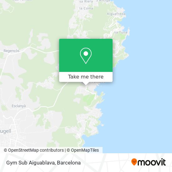 Gym Sub Aiguablava map