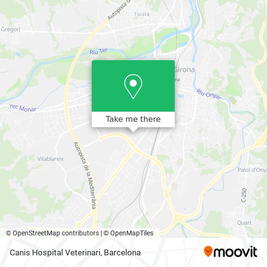 Canis Hospital Veterinari map