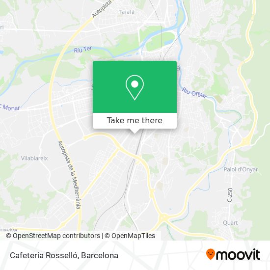 Cafeteria Rosselló map