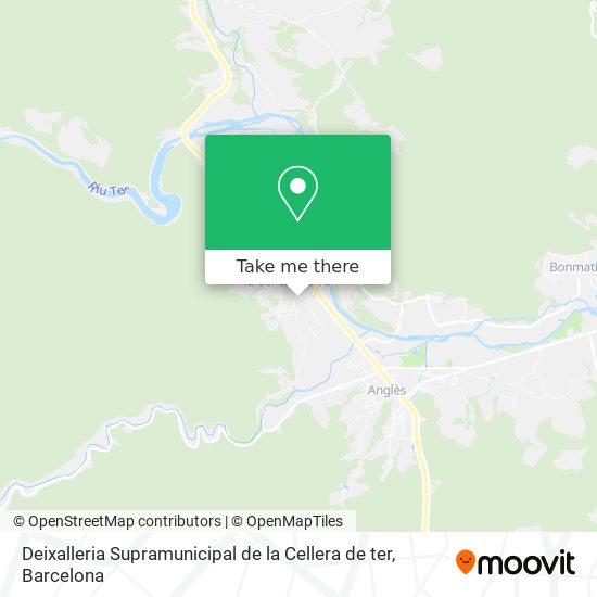 Deixalleria Supramunicipal de la Cellera de ter map