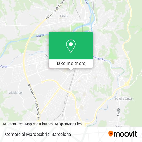 Comercial Marc Sabria map