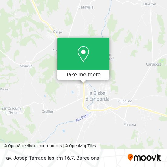 av. Josep Tarradelles km 16,7 map