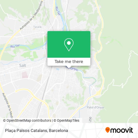 mapa Plaça Països Catalans