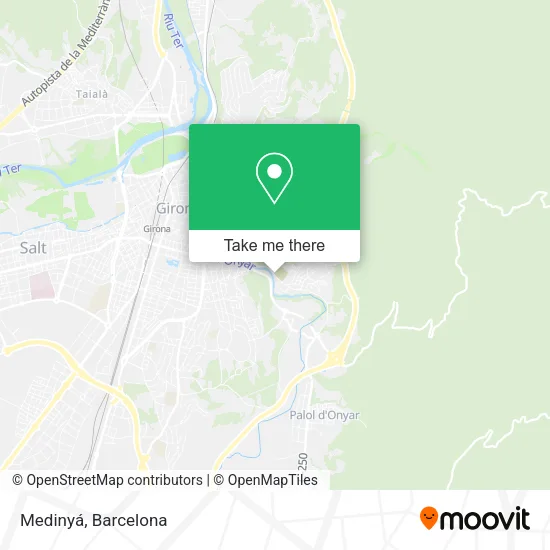 mapa Medinyá