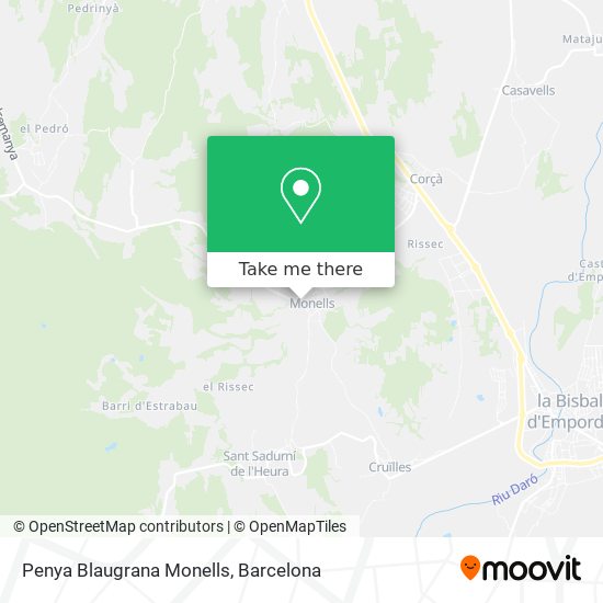 Penya Blaugrana Monells map