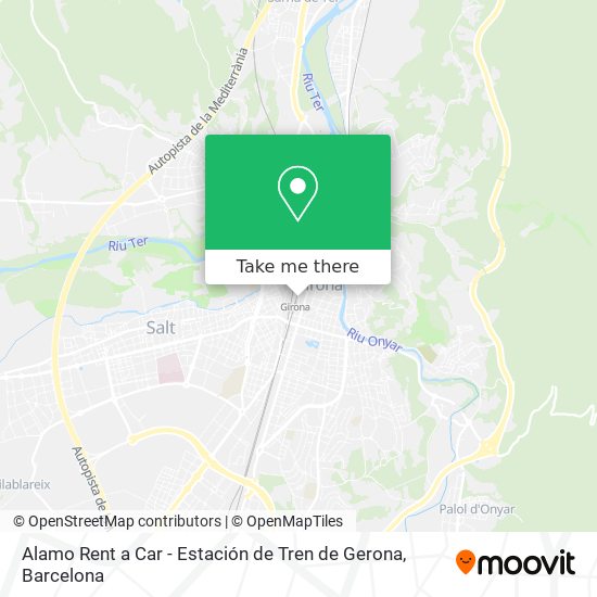 Alamo Rent a Car - Estación de Tren de Gerona map