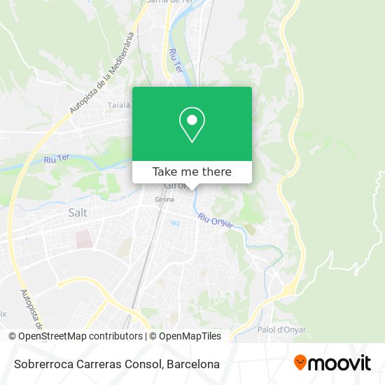 Sobrerroca Carreras Consol map