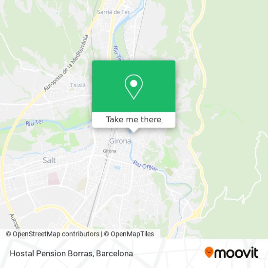 mapa Hostal Pension Borras