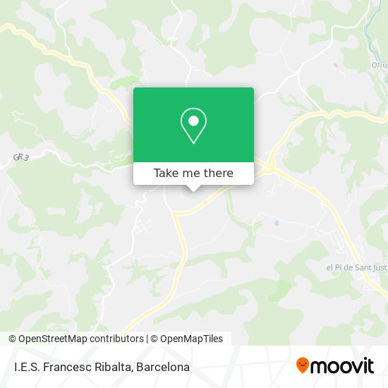 I.E.S. Francesc Ribalta map