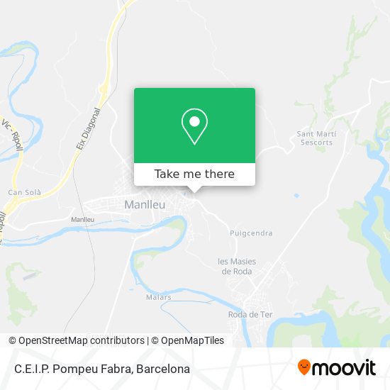 C.E.I.P. Pompeu Fabra map