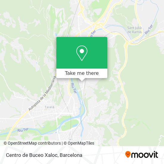 Centro de Buceo Xaloc map
