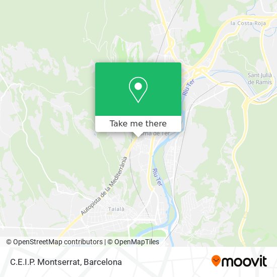C.E.I.P. Montserrat map