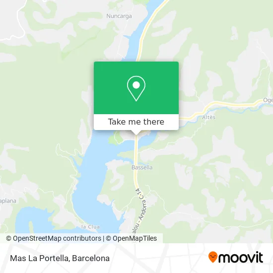 Mas La Portella map