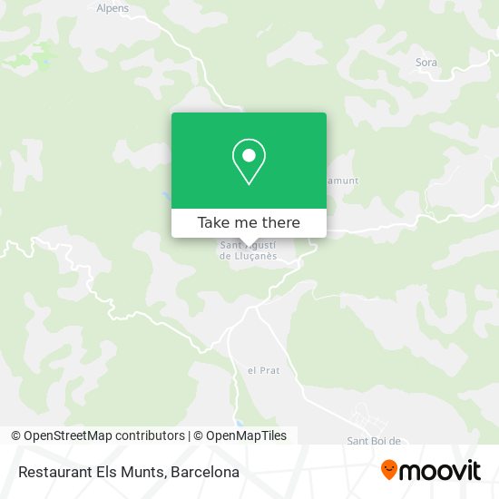 Restaurant Els Munts map