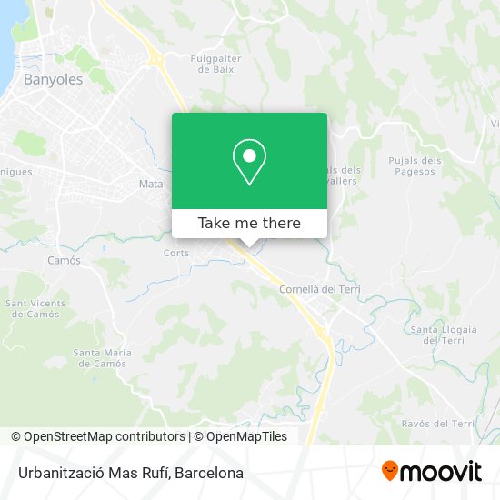 Urbanització Mas Rufí map