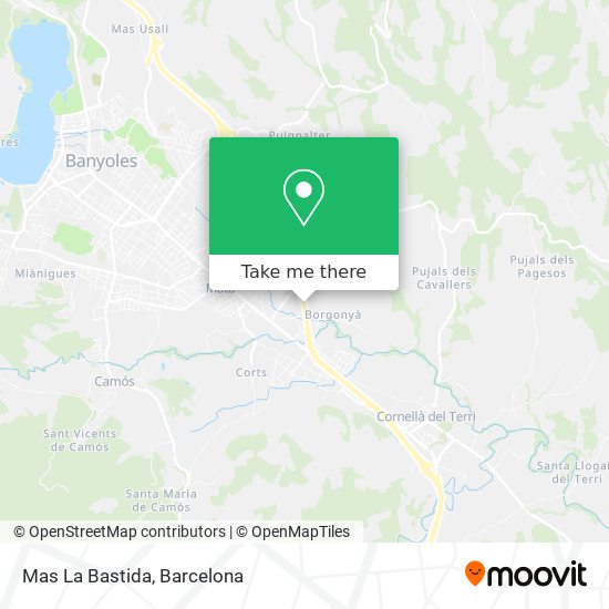 Mas La Bastida map