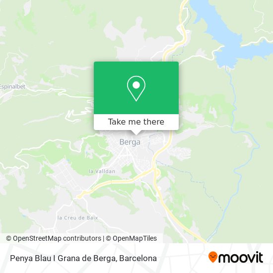 Penya Blau I Grana de Berga map