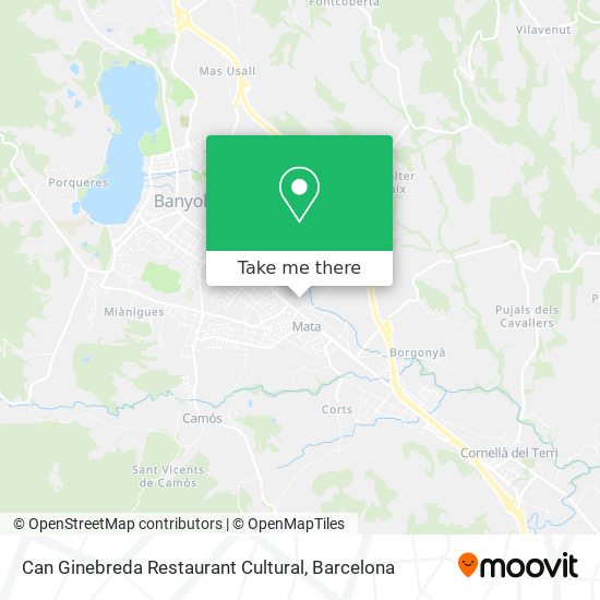mapa Can Ginebreda Restaurant Cultural