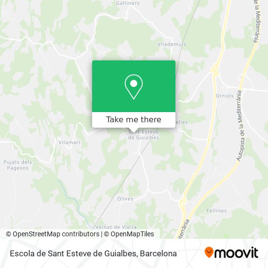 Escola de Sant Esteve de Guialbes map