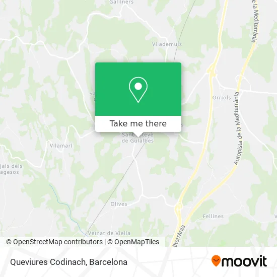 Queviures Codinach map