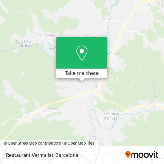 Restaurant Verntallat map