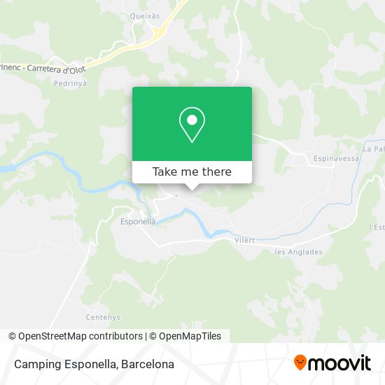 Camping Esponella map