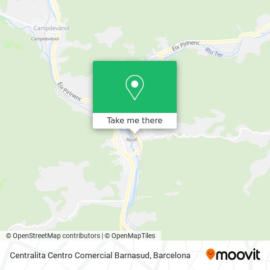 Centralita Centro Comercial Barnasud map