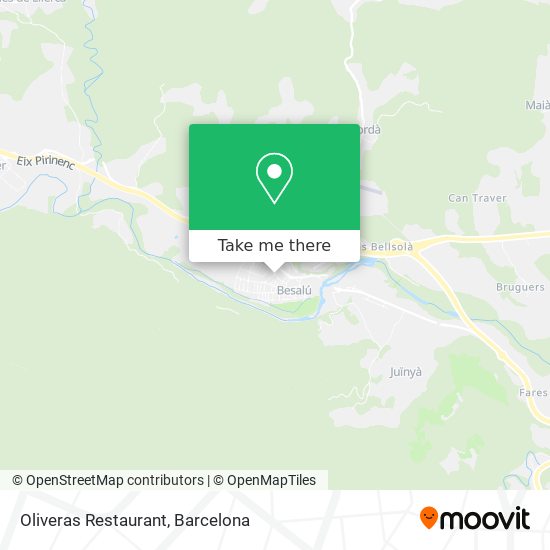 mapa Oliveras Restaurant