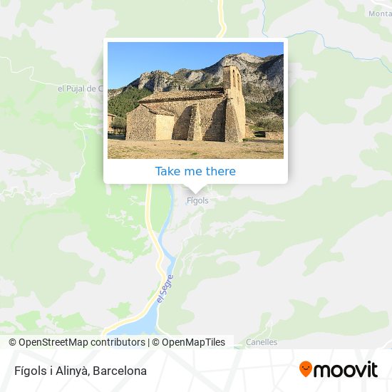 Fígols i Alinyà map